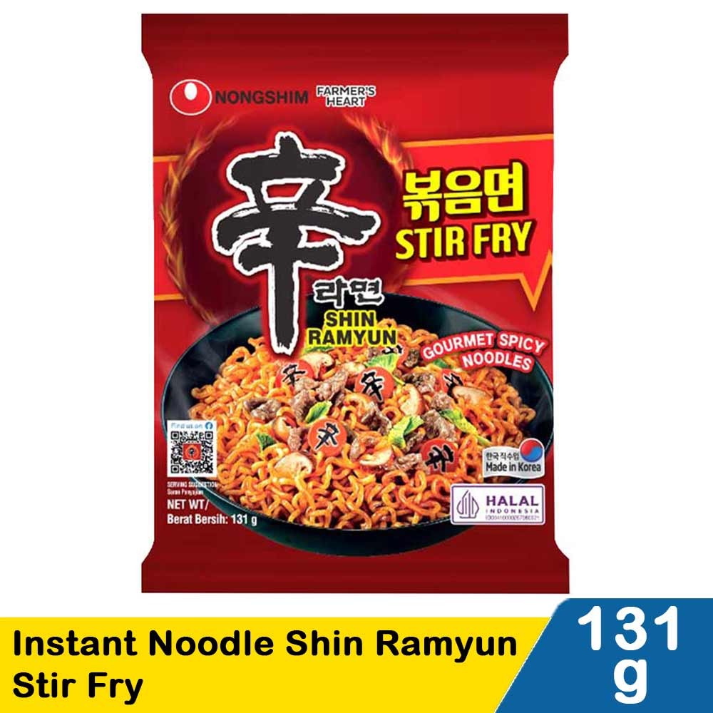 Jual NONG SHIM INSTANT NOODLE SHIN RAMYUN STIR FRY 131g | Shopee Indonesia