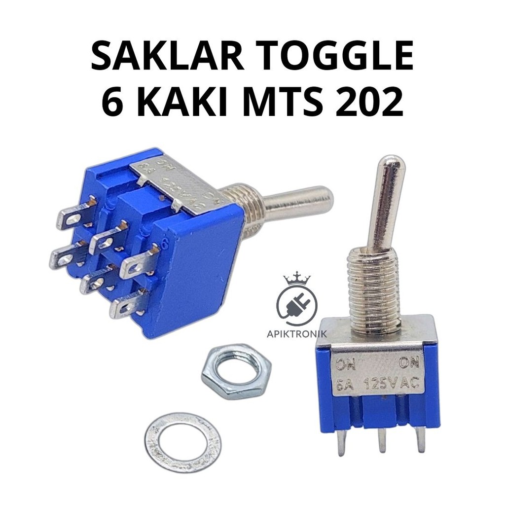 Jual Saklar Toggle 6 Kaki MTS 202 – Switch Tuas ON-ON 2 Arah | Shopee ...