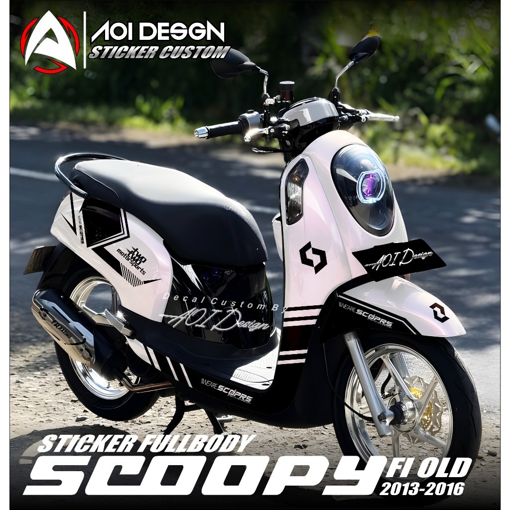 Jual ( COD ) Decal Sticker Scoopy Fi Old 2013 2014 2015 2016 Full Body ...