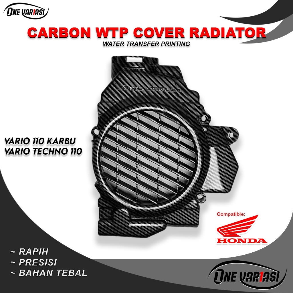 Jual COVER RADIATOR VARIO 110 KARBU CARBON / TUTUP RADIATOR VARIO ...