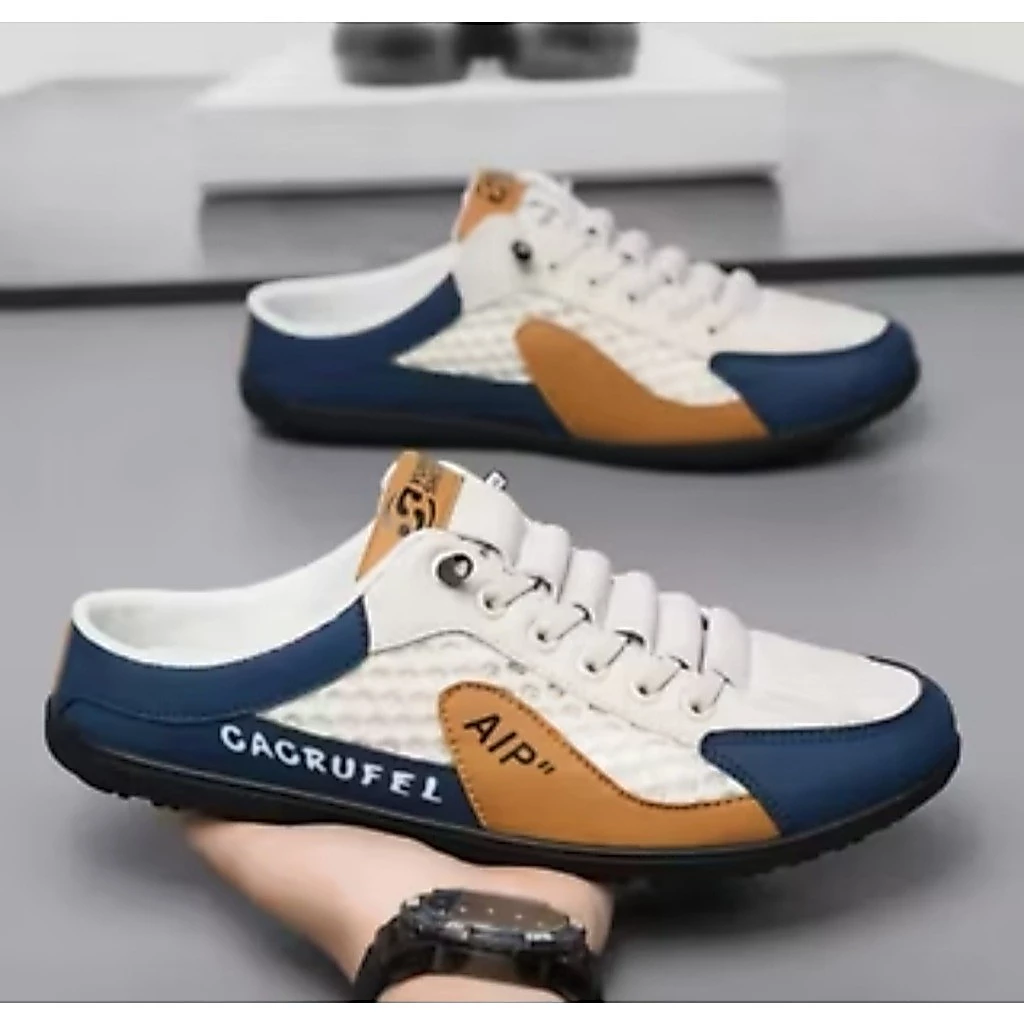 Sepatu Sneakers Slip on Santai Pria Casual Cagrufell Aip Terlaris