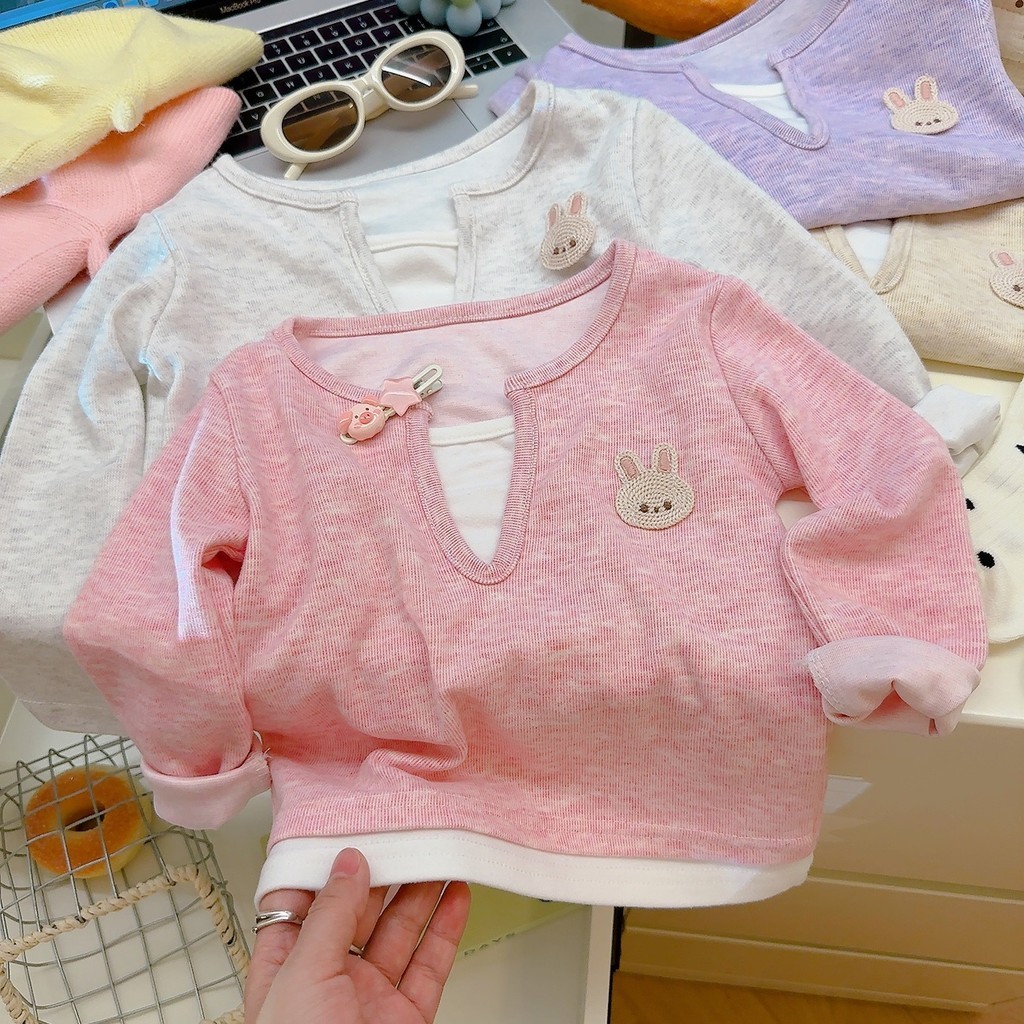 Jual BAJU ANAK PEREMPUAN ATASAN LENGAN PANJANG KAILA TOP RABBIT KOREAN ...