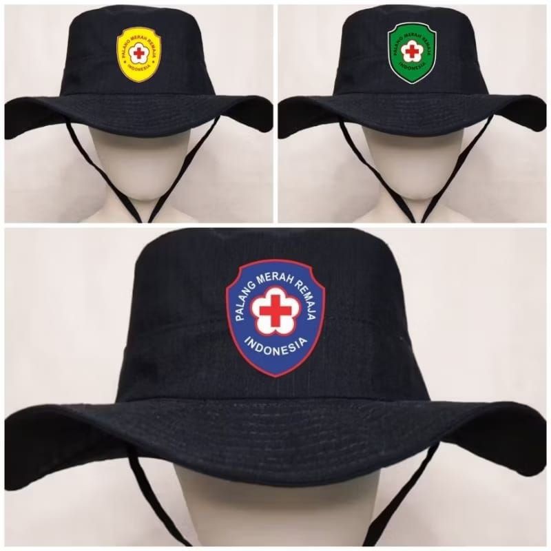 Jual TOPI RIMBA PALANG MERAH REMAJA / TOPI PMR PRIA WANITA/ TOPI ...