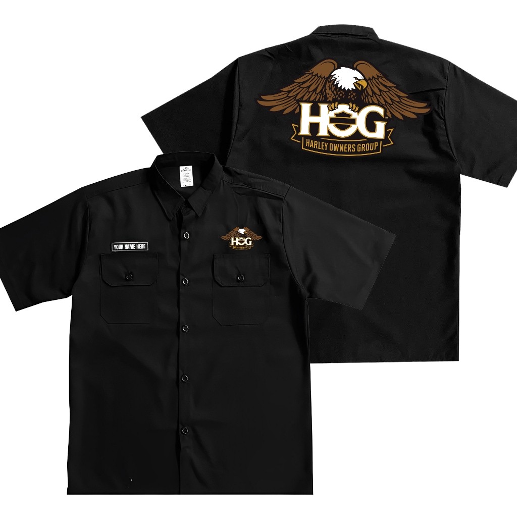 Jual Kemeja HARLEY DAVIDSON HOG - DRIVER ENTHUSIAST Fans Merchandise ...