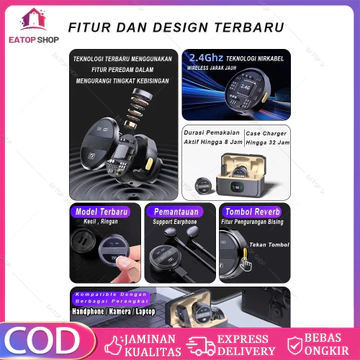 D80 Magnetic Wireless Clip On Microphone Dual Lavalier HP Plug Play Lapel Mic With Charging