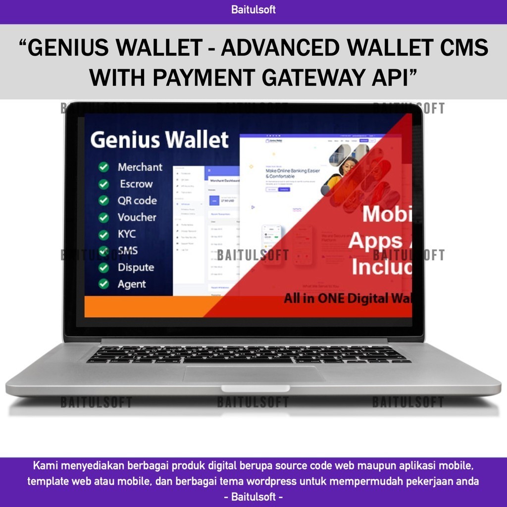 Jual SOURCE CODE APLIKASI WEB GENIUS WALLET - ADVANCED WALLET CMS WITH ...