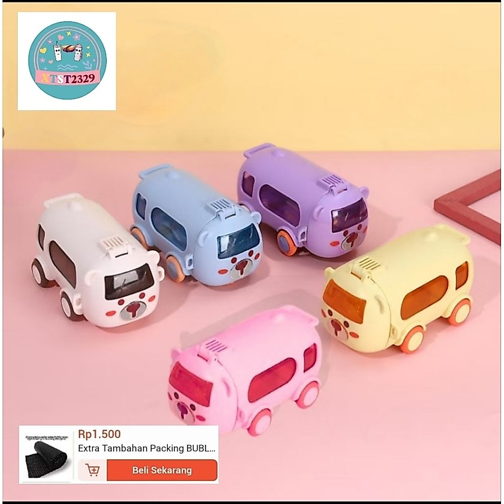 Jual Botol Air Minum Anak Bentuk Bus 550ml Botol Minum Anak Flip Top ...