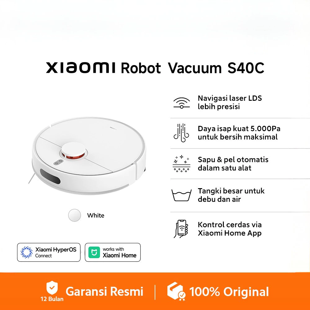 Xiaomi Mi Robot Vacuum S40C 5000Pa LDS Navigation