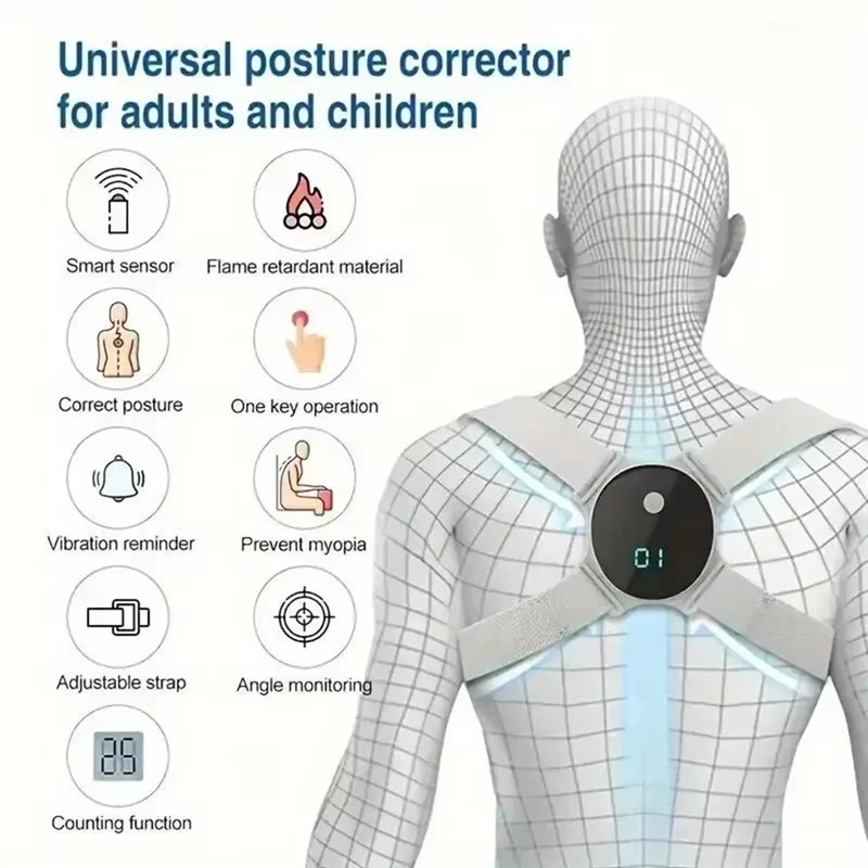 Jual B50B-Intelligent Vibration Reminder Posture Corrector Anti Hunback ...