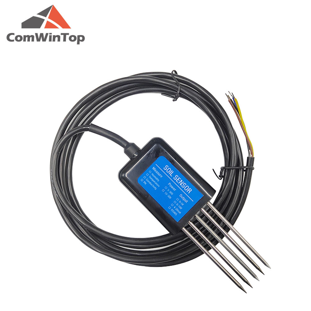Jual Measure Soil Moisture Temperature Humidity EC PH NPK 4-20mA 0-5V ...