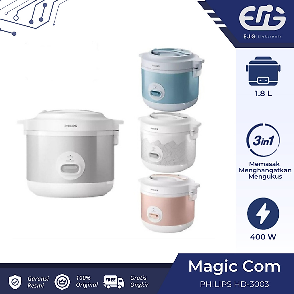 Jual Magic Com Pilips HD 3003 Rice Cooker HD 3003 HD3003 Philips ...