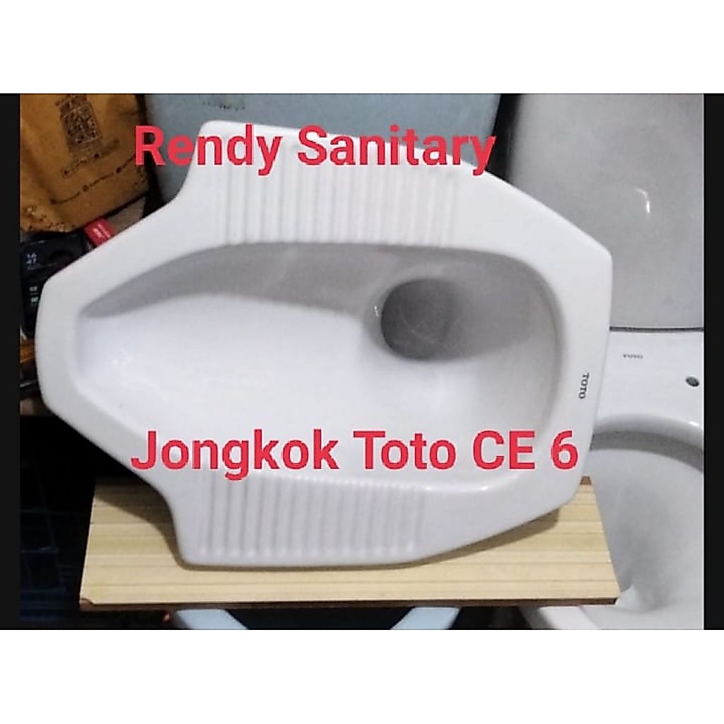 Closet jongkok Toto CE 6 // toilet jongkok original // bekas
