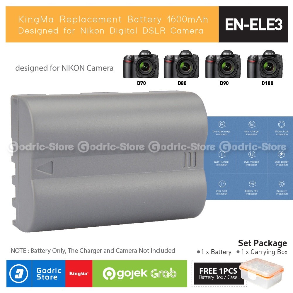 FOTGA Custodia impermeabile in neoprene per fotocamera Nikon D70 D70s D80 D90 D200 D100 D7000 D7100 D7200 con obiettivo 18-140/18-200 - L