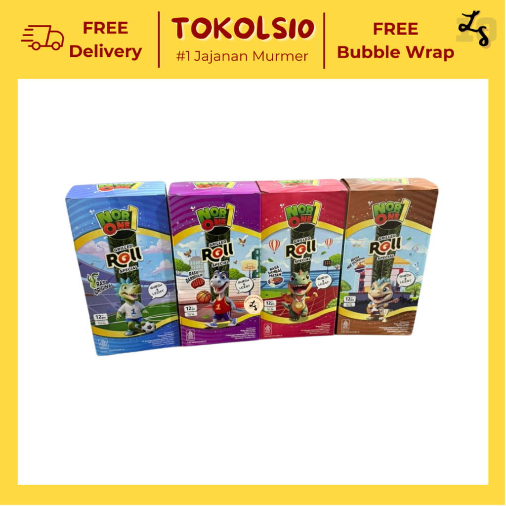 Jual Nori One Roll Rumput Laut Panggang Rasa BBQ/Original/Mie Goreng ...