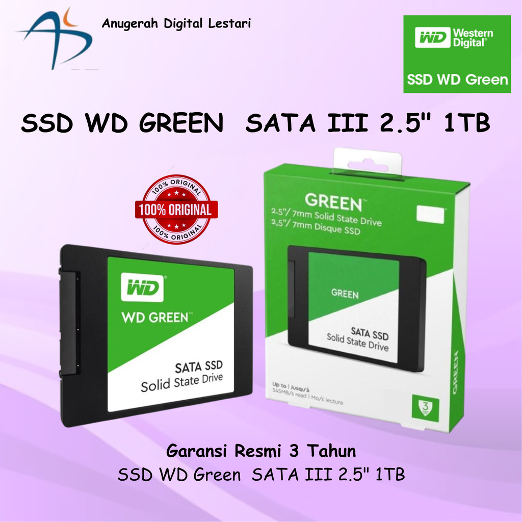Jual SSD WD Green SATA III 2.5