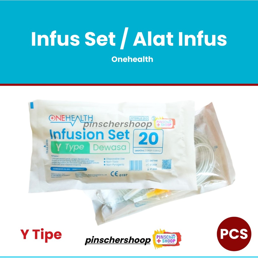 Jual Onehealth Infuset Tipe Y Dewasa Medis Selang Infus Set Y Tipe ...
