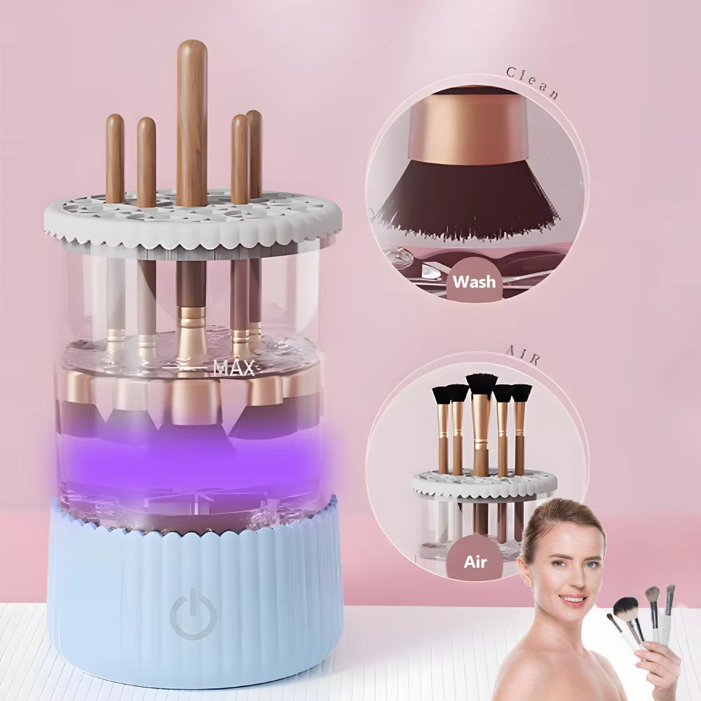 Jual Electric Makeup Brush Cleaner Automatic Rotating Quick USB ...