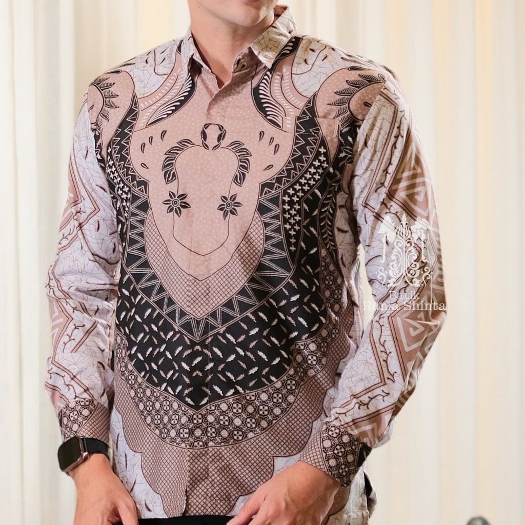 Jual Batik Rama Shinta Motif Mahadewa Kemeja Batik Pria Slimfit Adem ...