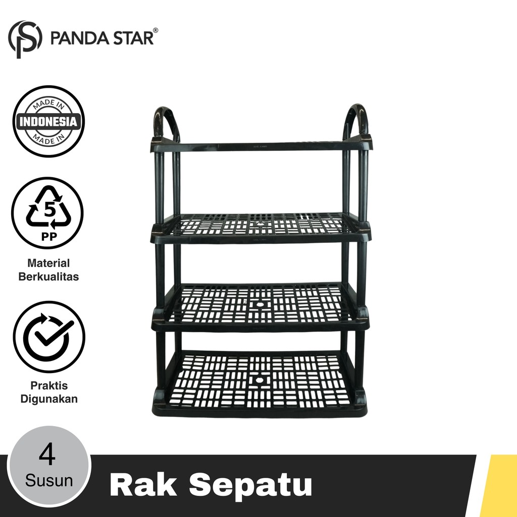 Jual PANDA STAR Rak Sepatu 4 Susun 82 CM Shoe Rack Penyimpanan Alas ...