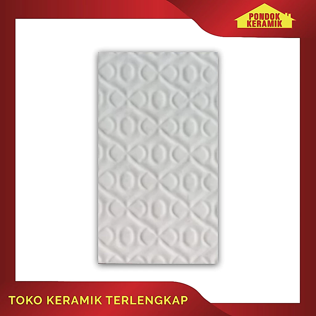 Keramik Dinding Agatte 25x50 Sapphire Basic Keramik Embossed