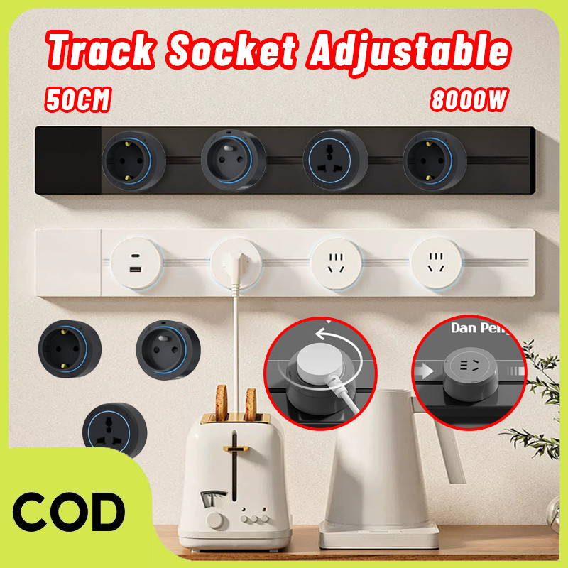 Jual 【COD】Track Socket Adjustable 8000w /Sudut Putar Yang Dapat ...