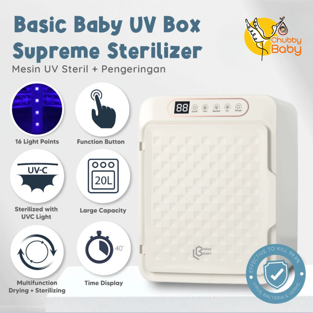 Jual Basic Baby UV Box Supreme Sterilizer & Dryer – Alat UV Steril ...