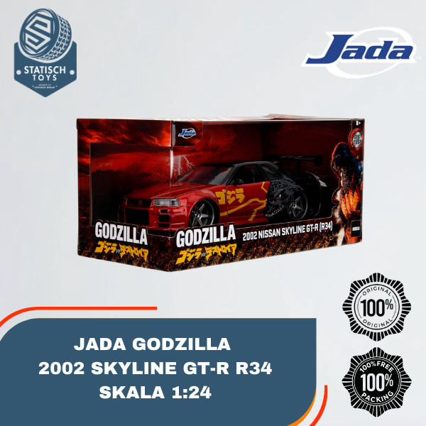 Jual Jada 2002 Nissan Skyline GT-R R34 Diecast - Ungu [1:32] di Seller