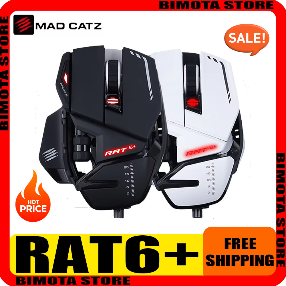 Jual Mad Catz RAT6+ Gaming Mouse Wired Mechanical Marines Weights ...