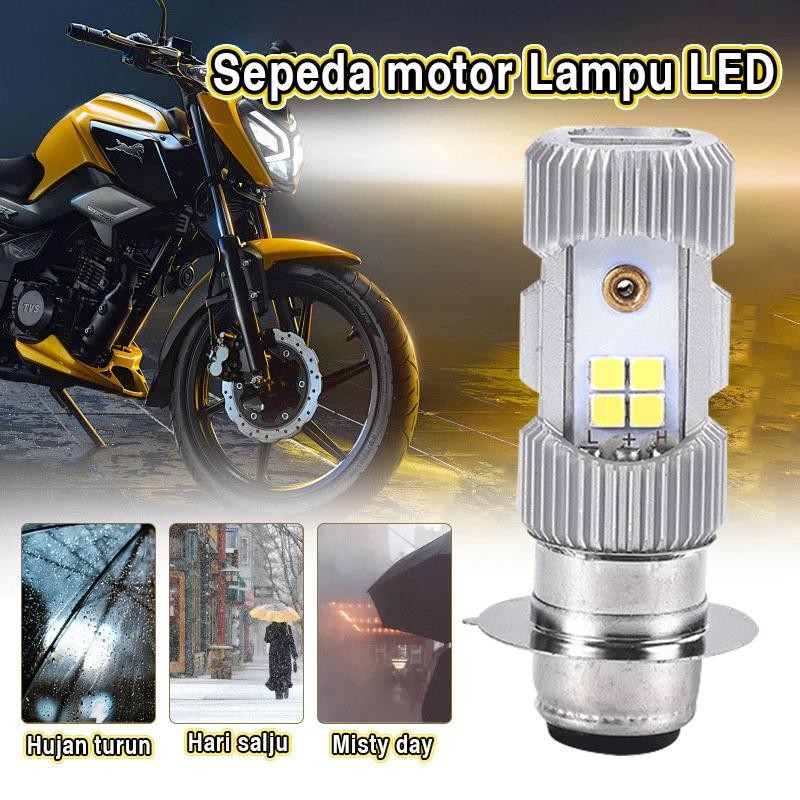 Jual Lampu Depan Motor LED 6500K 12 Volt 6 Watt LED 2 Sisi Wajib Arus ...
