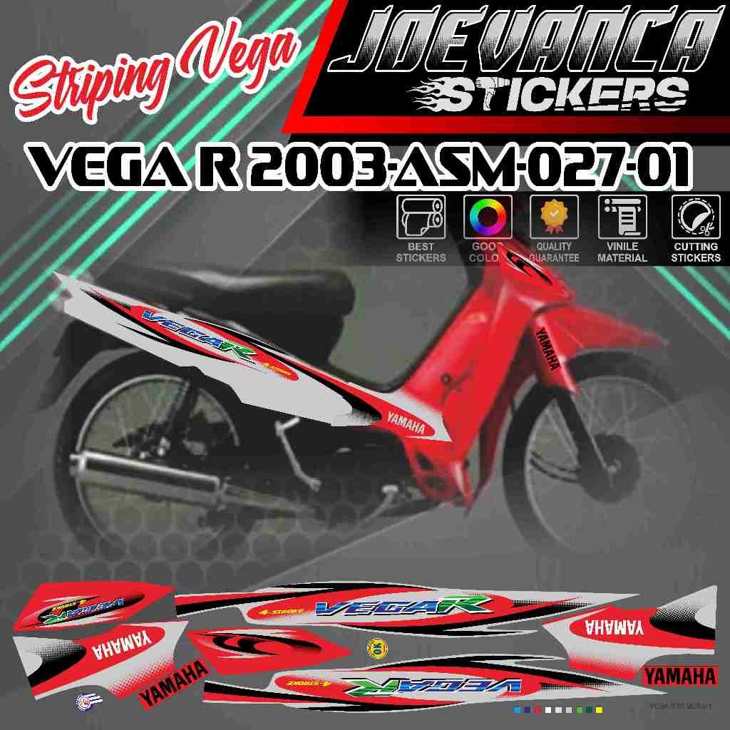 Jual Striping Stiker Lis Motor VEGA R 2003-ASM-027 copy original Bahan ...