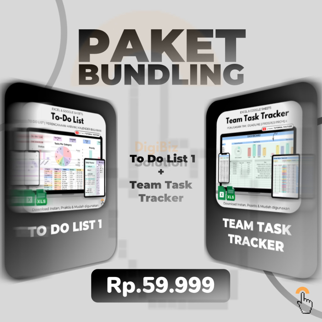 Jual [T016] Paket Bundling To Do List + Team Task Tracker - Tools ...