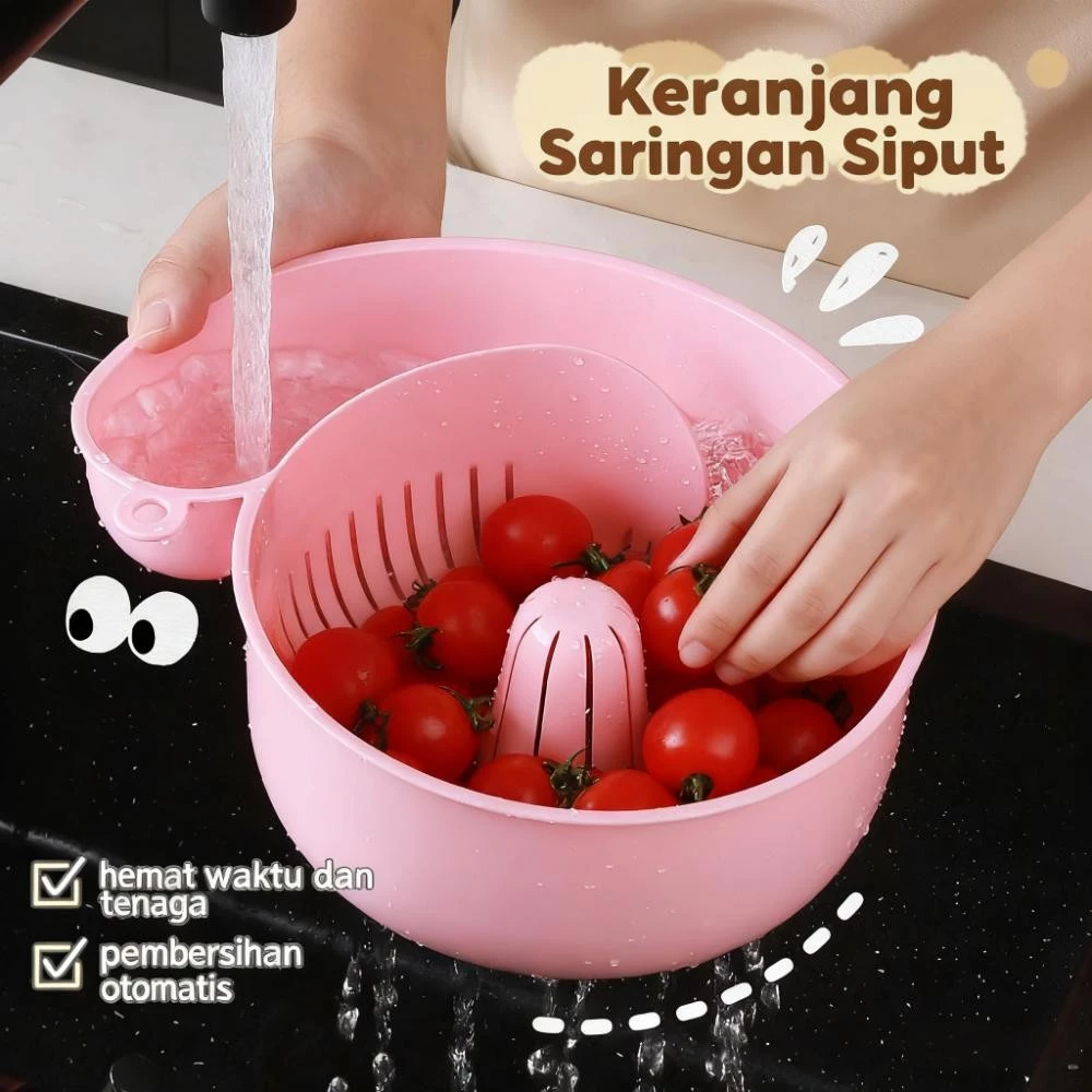 Tempat Cuci Buah Otomatis Multifungsi Plastik