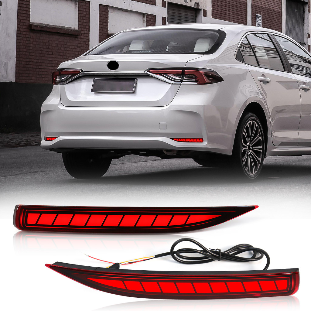 Jual LED Rear Bumper Reflector Light For Toyota Corolla Altis 2019 2020 ...