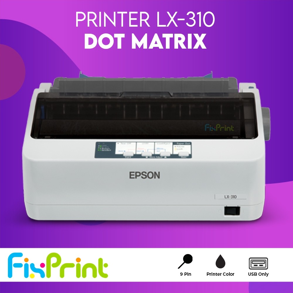 Jual FixPrint Printer Epson Dot Matrix LX-310 LX310 / EcoTank L3256 ...