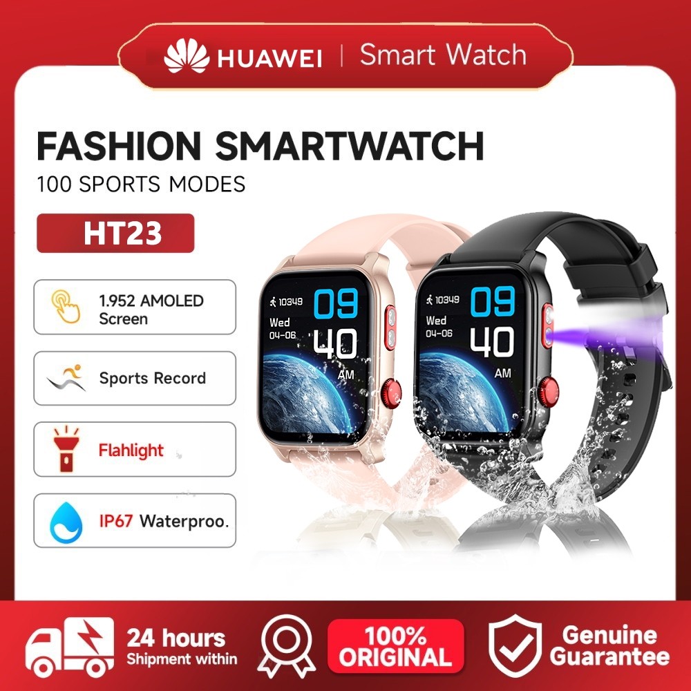 Jual ORI HUAWEI watch HT23 Ai Voice AMOLED ChatGPT Flashlight LED Mini ...