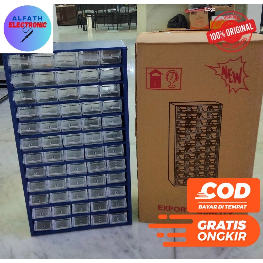 Jual RAK KOMPONEN 60 SLOT RAACO RACCO RAK BESI LACI ISI 60 KUALITAS ...