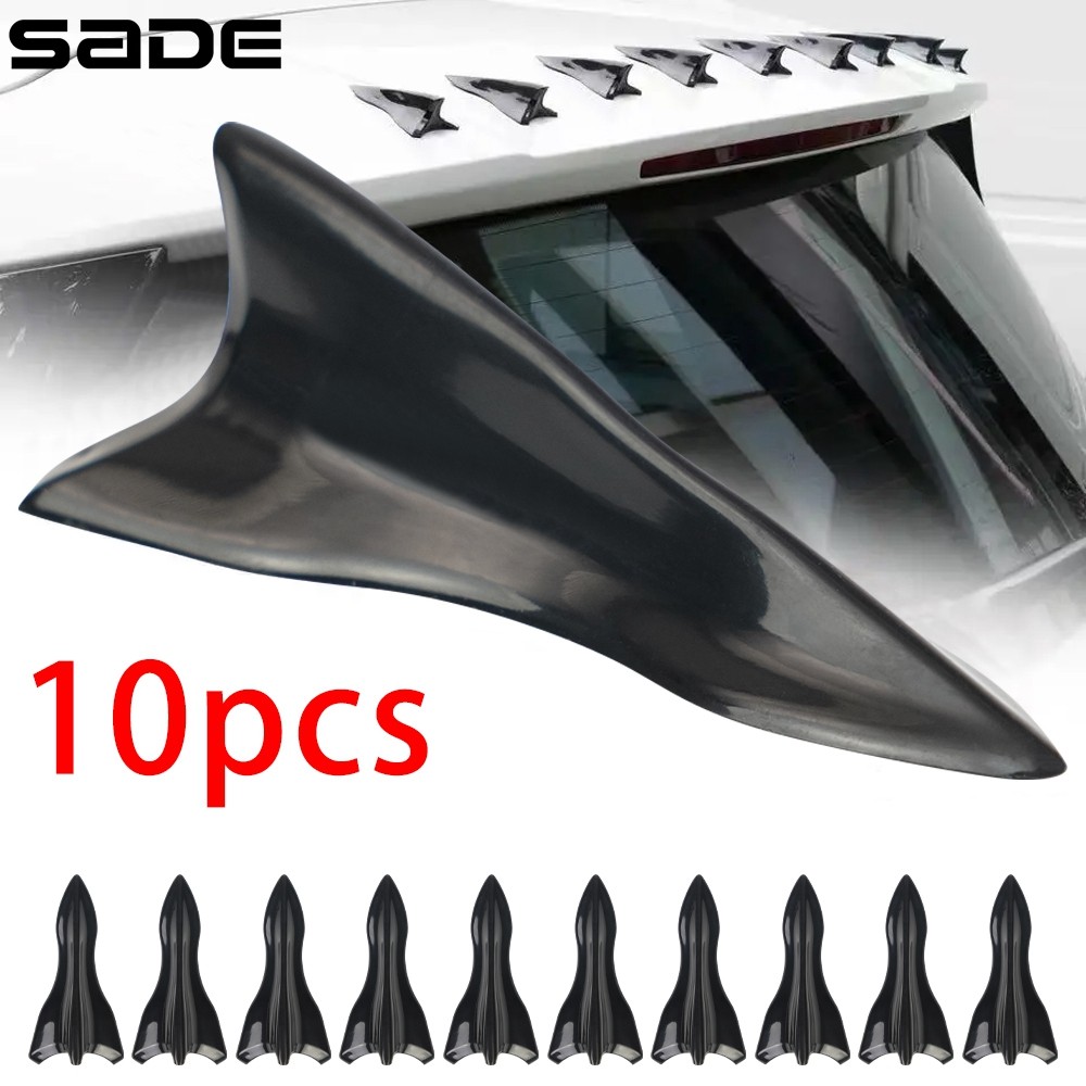 Jual 10Pcs Rear Roof Shark F Spoiler Wing Kit Universal Car Roof ...