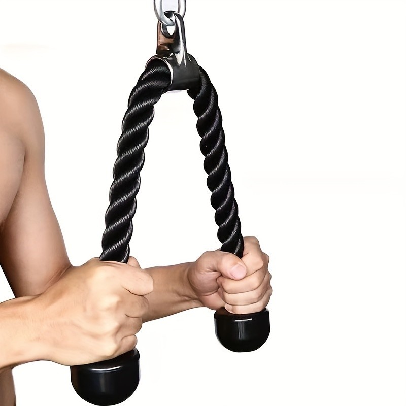 Jual Triceps Exercise Double-Headed Tension Rope Home Muscle Training ...
