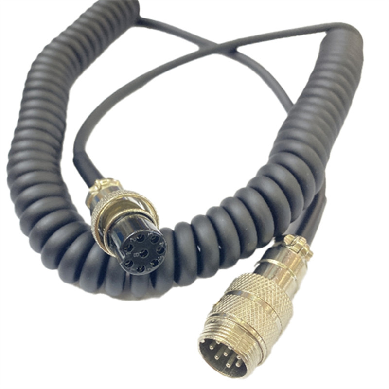 Jual Walkie-Talkie Aviation Head Microphone Extension Cable 8-Core For ...