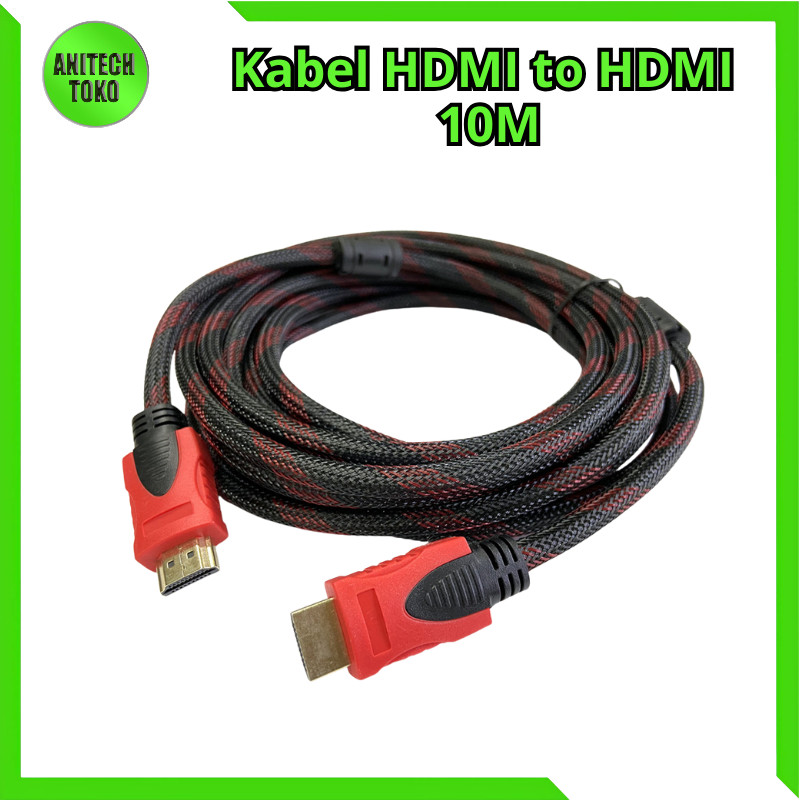 Jual [anitech toko] KABEL HDMI TO HDMI JARING 10 M / 15m / 20m / 15m ...