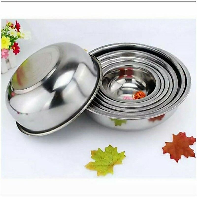 PROMO!!! 6PCS Baskom Stainless /Panci / Serbaguna/Panci Serbaguna Set 6 ukuran 14 CM - 24 CM