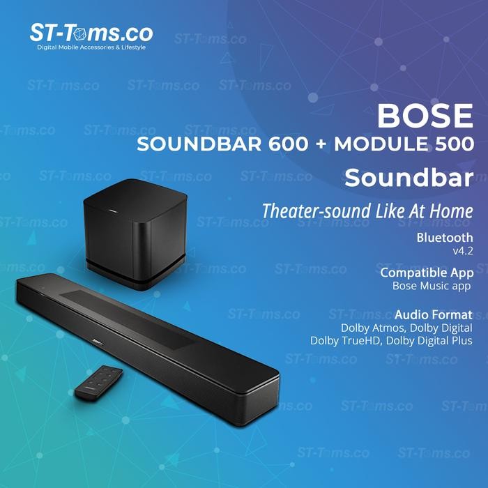 Jual Bose Smart Soundbar 600 Bass Module 500 Smart Soundbar Bundling ...
