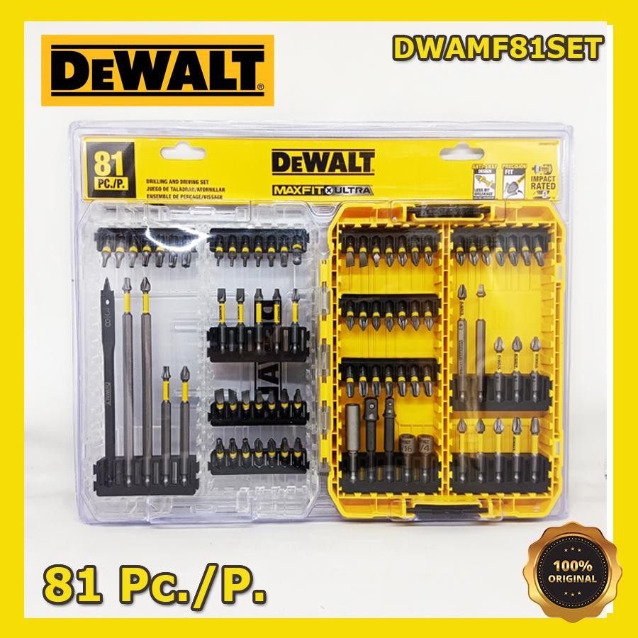 Jual DeWALT Maxfit Ultra 81 Pc./P. Steel Screwdriving Bit Set ...