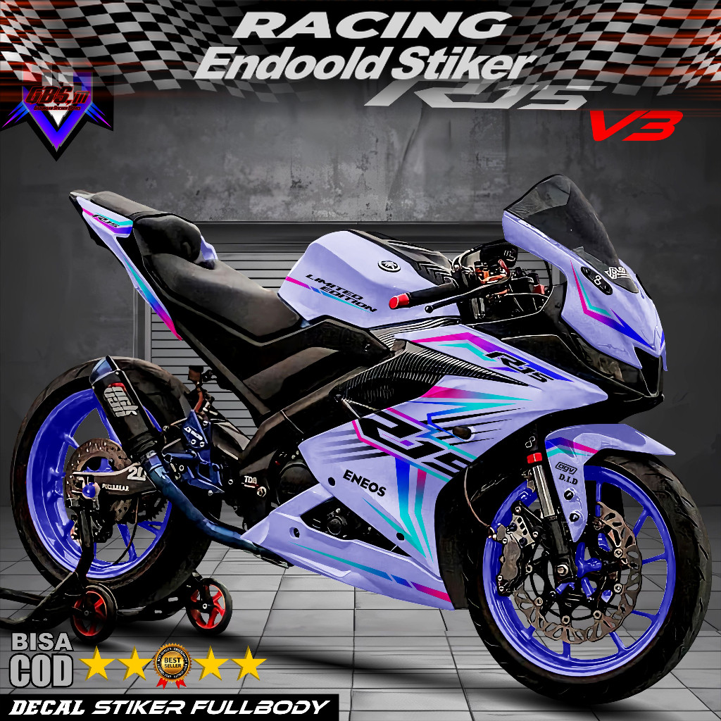 Jual Stiker Decal R15 V3 Sticker Yamaha R15 V3 Fullbody desain new list ...