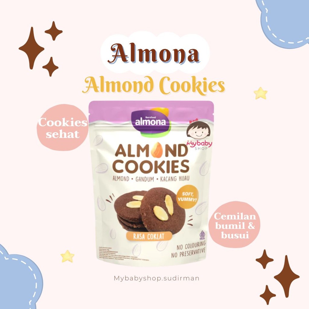 Jual Almona Almond Cookies - Snack Sehat - Snack Bumil & Busui - No ...