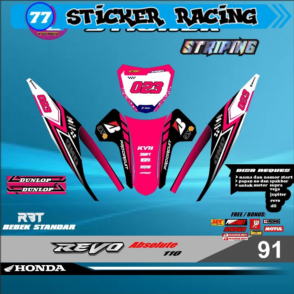 Jual Sticker Semi Decal Fullbody Rbt Revo Absolute Desain Terbaru Dan ...