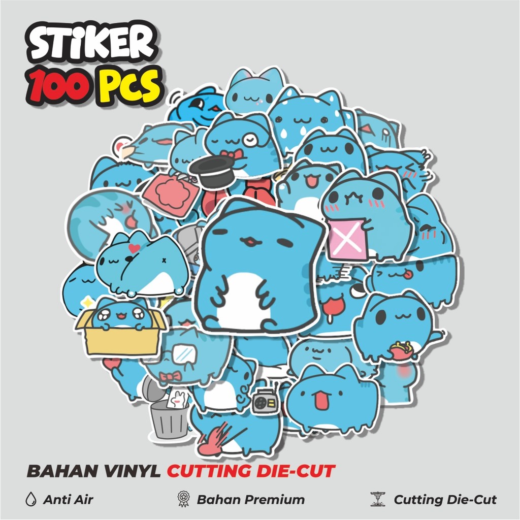 Jual Terbaru! 50 pcs Stiker Bugcat Capoo Cartoon Series Dekorasi Lucu ...