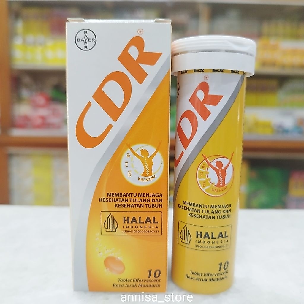 Jual 10 Tablet CDR Effervescent Kalsium Vitamin C & D untuk Kesehatan ...