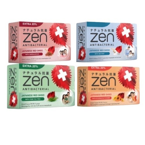Jual SABUN ZEN BATANG BANDED ISI 3 ORIGINAL/ZEN BATANG 80g(1 Banded isi ...