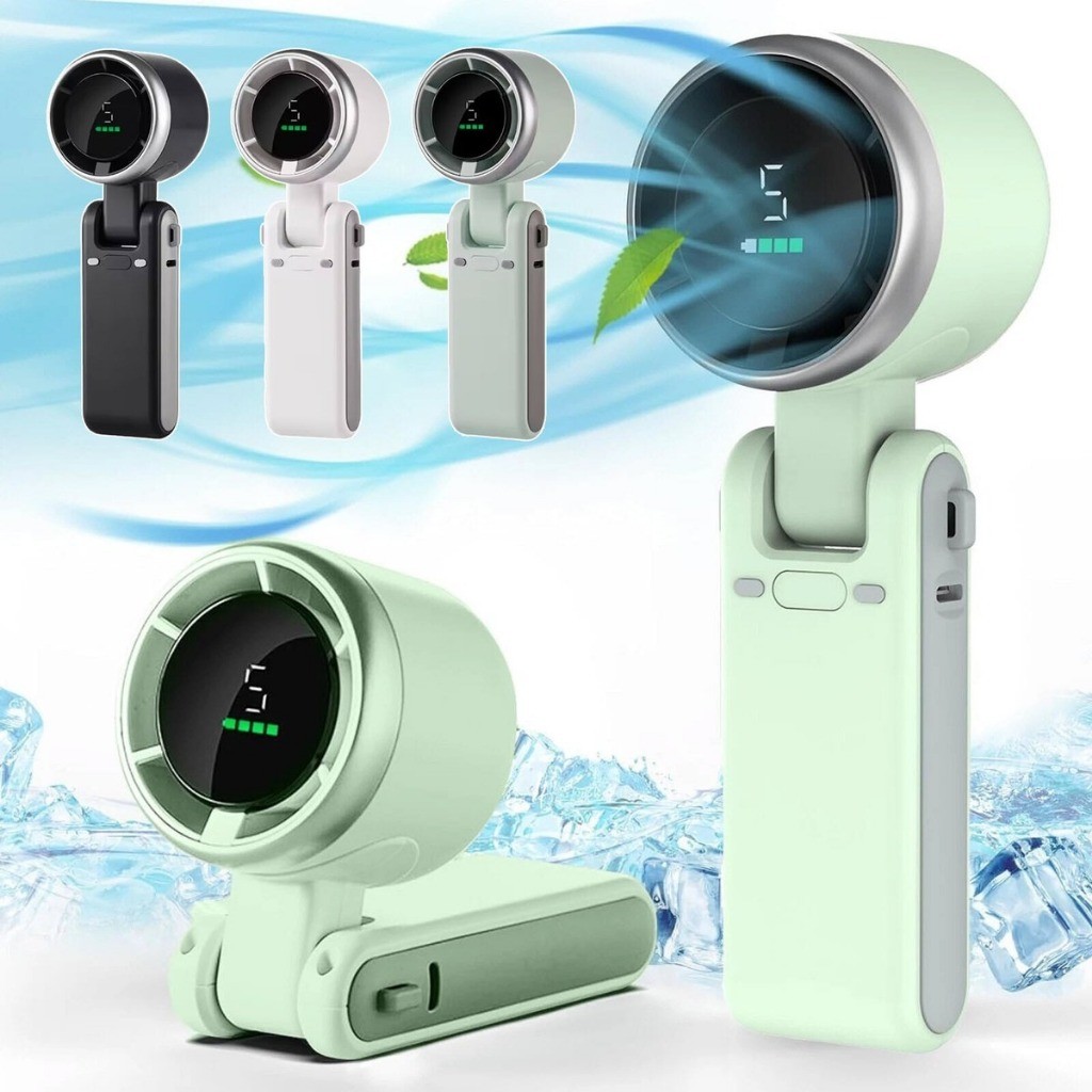 [ MP ] Kipas Angin Lipat  Turbo Strong Portable Handheld Rechargeable Mini Fan Lipat High Speed 15000RPM